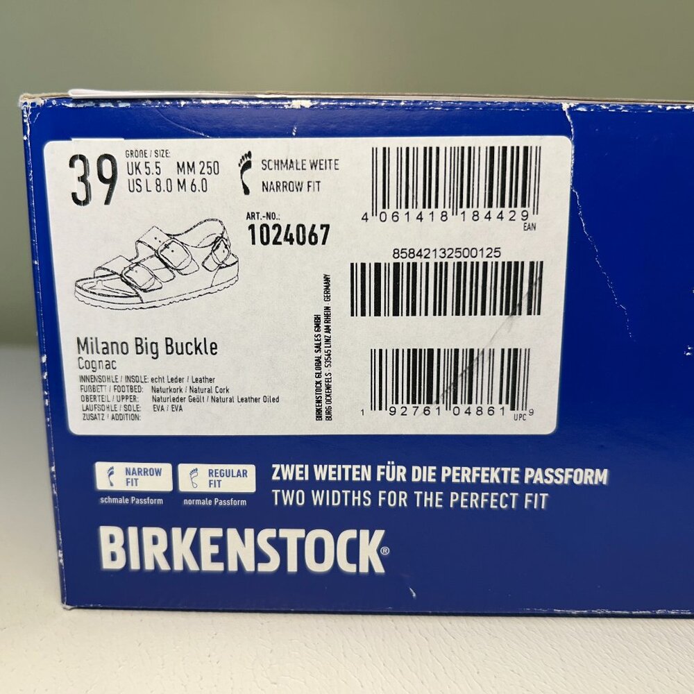 Birkenstock Milano Big Buckle Oiled Leather Sandals - Picture 15 of 15
